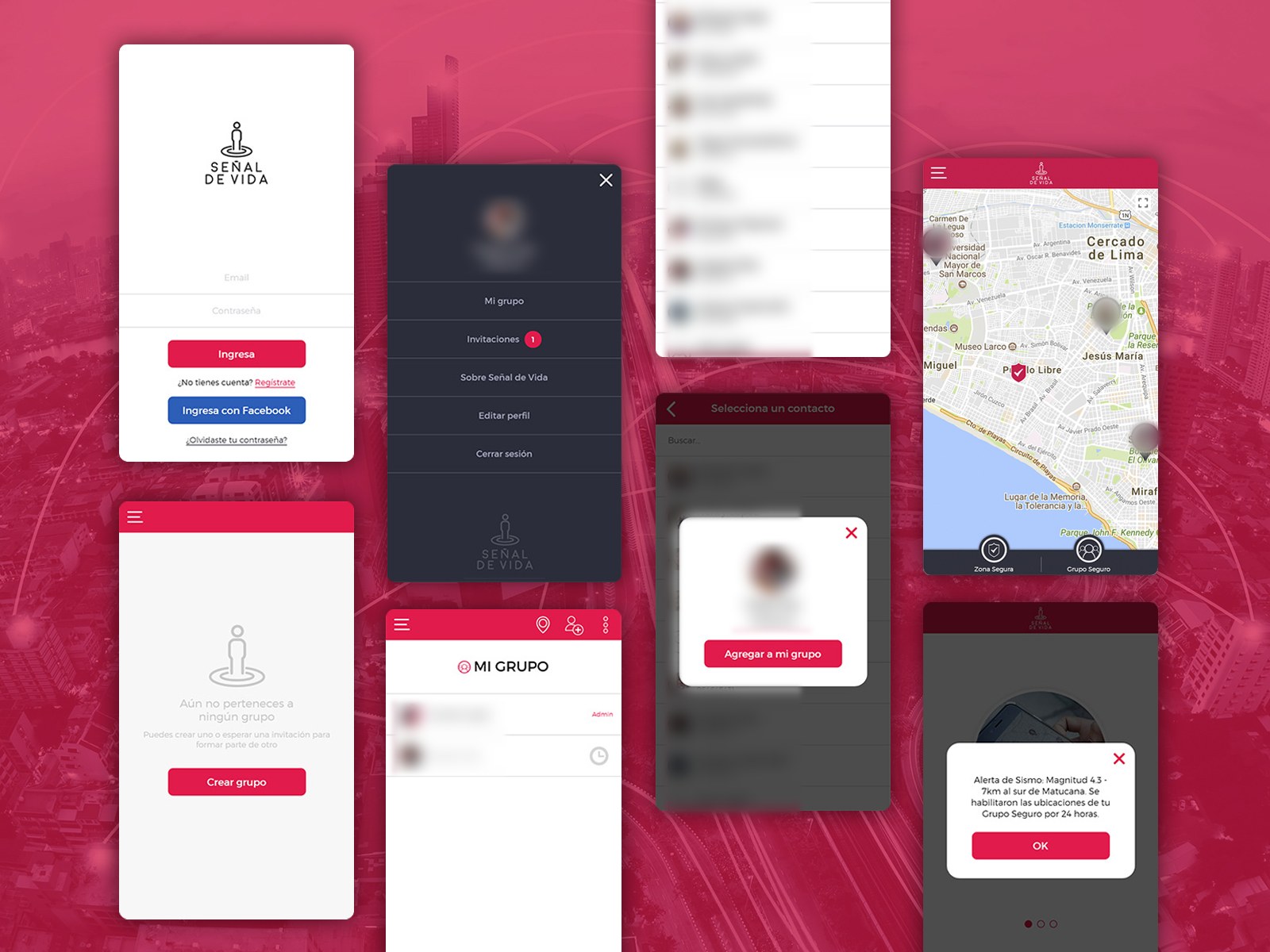 UNACEM — Señal de Vida, aplicación móvil