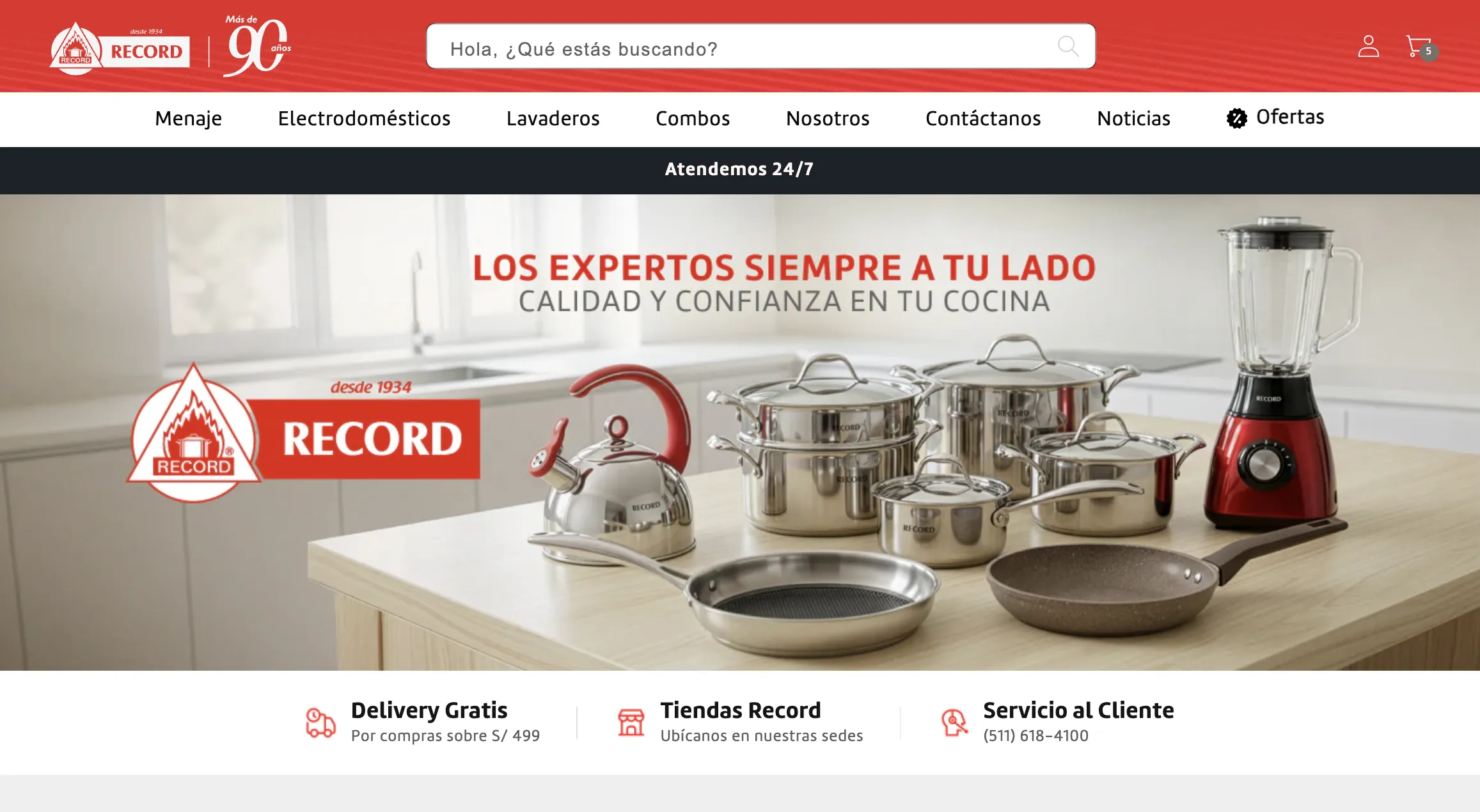 Record — e-commerce de menaje y electrodomésticos