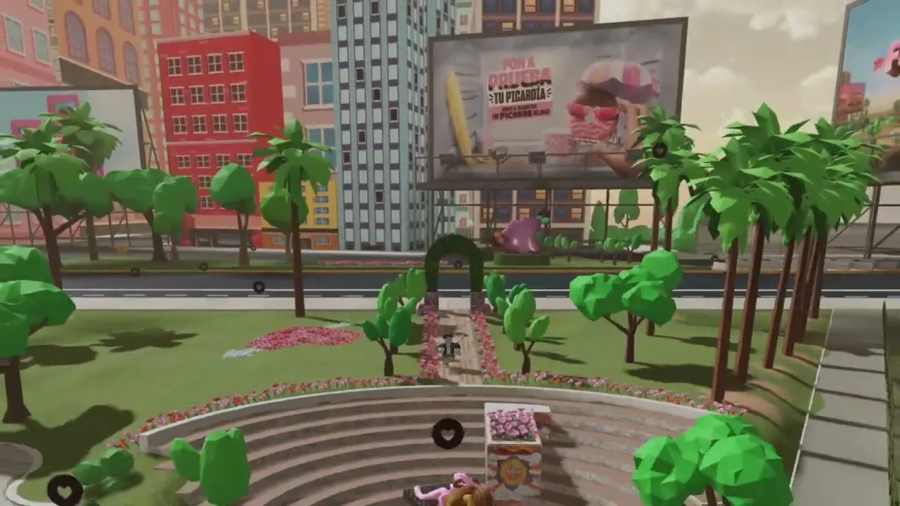 Vista aérea del parque y sus graderías